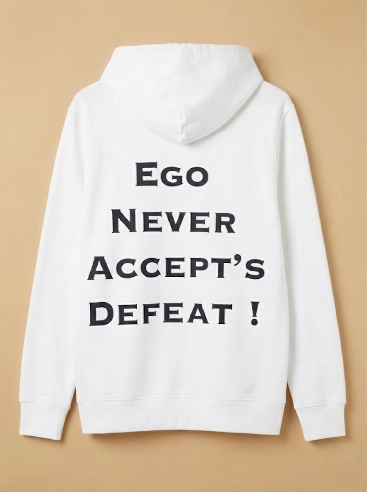 Elegant Black-on-White Bird Graphic Pullover